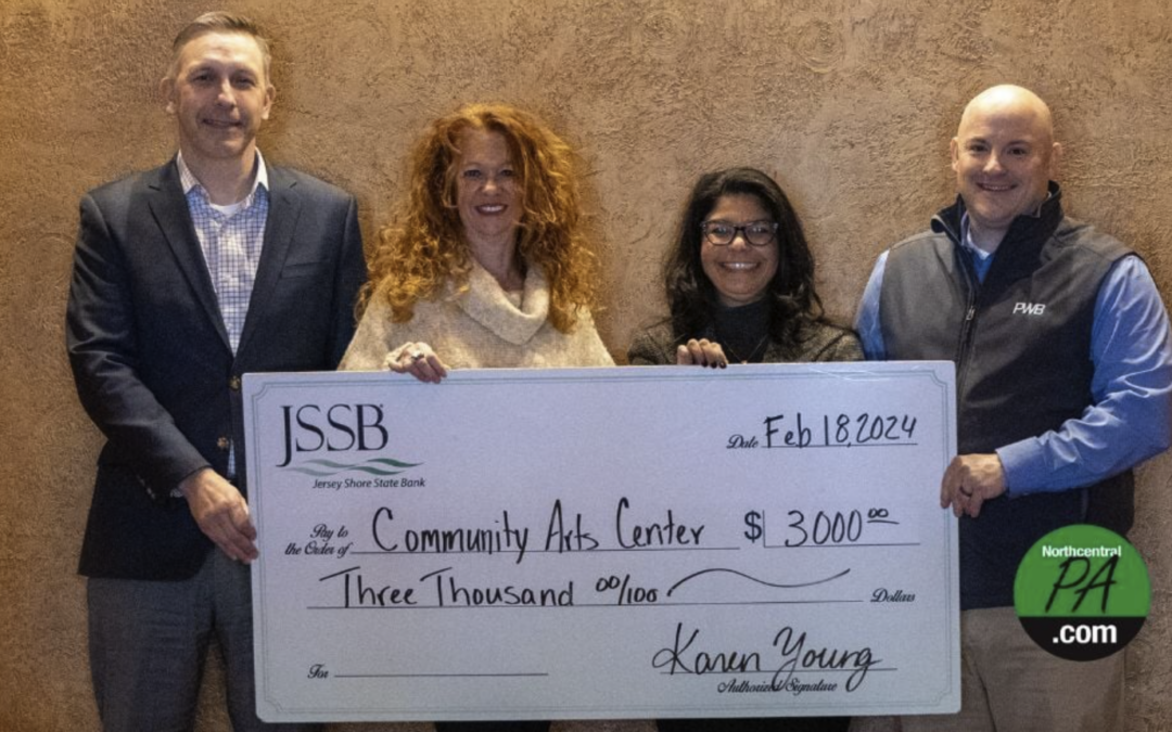 Community Arts Center gets donation from Jersey Shore State Bank